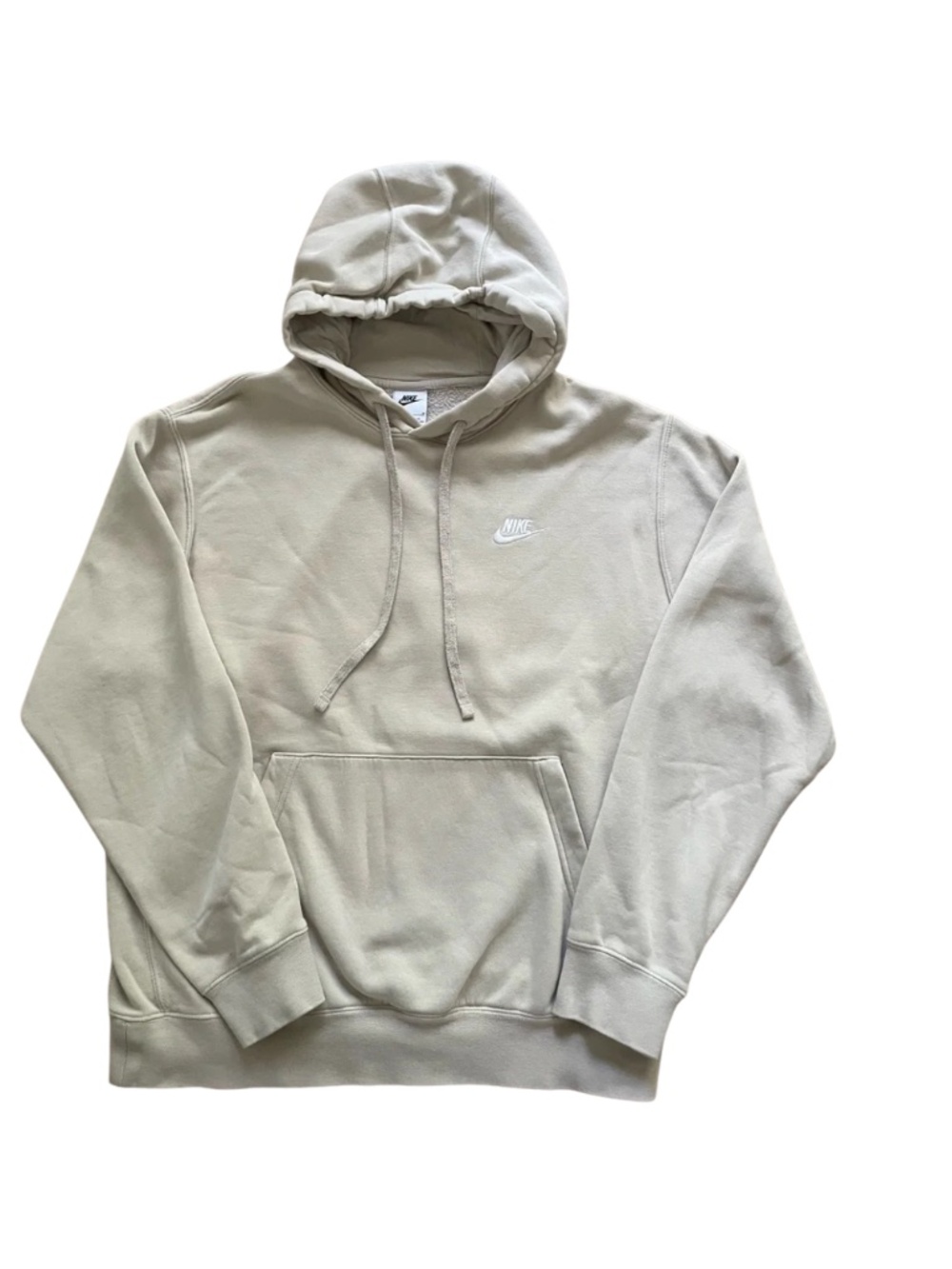 Nike Men's M Cream Pullover Sweatshirt Hoodie #0228